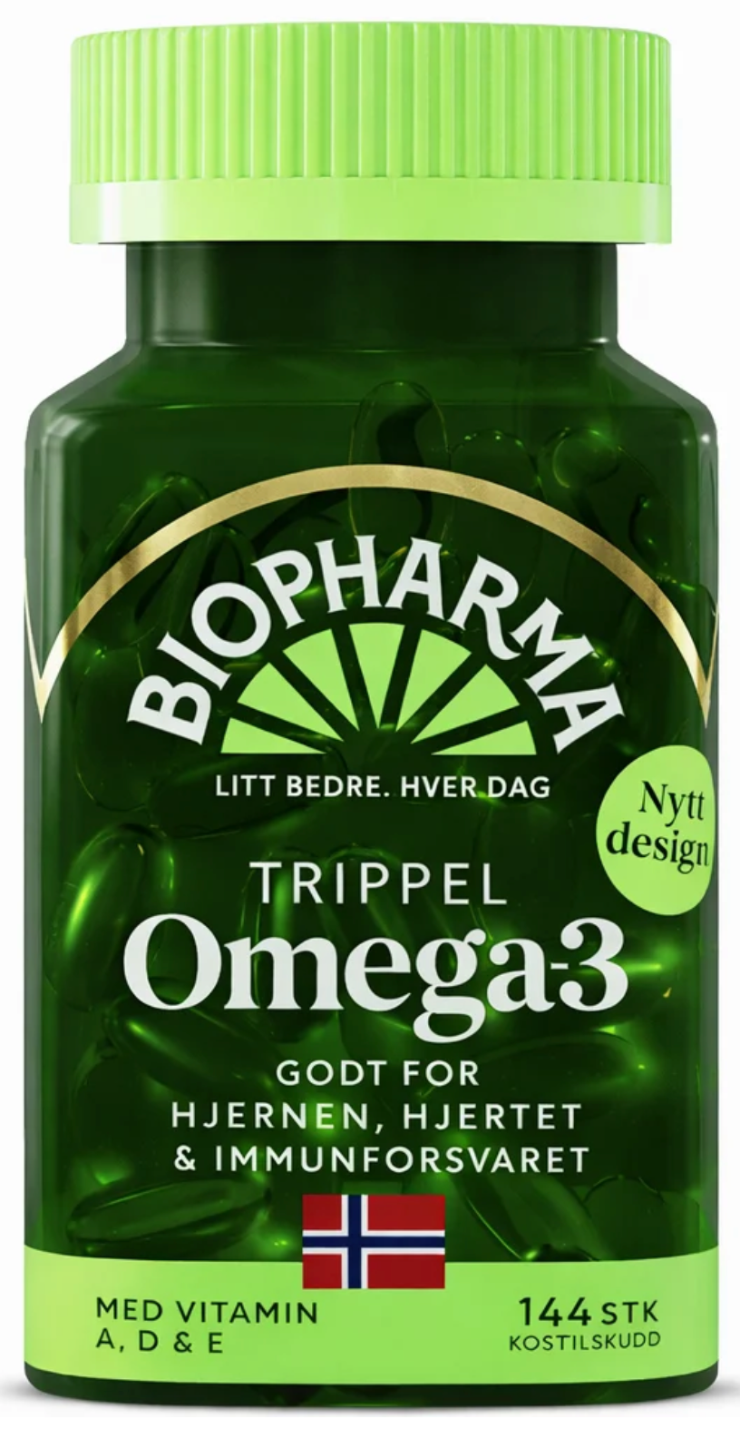 Biopharma Norwegian Fish Oil Omega-3 3X144 Capsules Trippel Omega-3