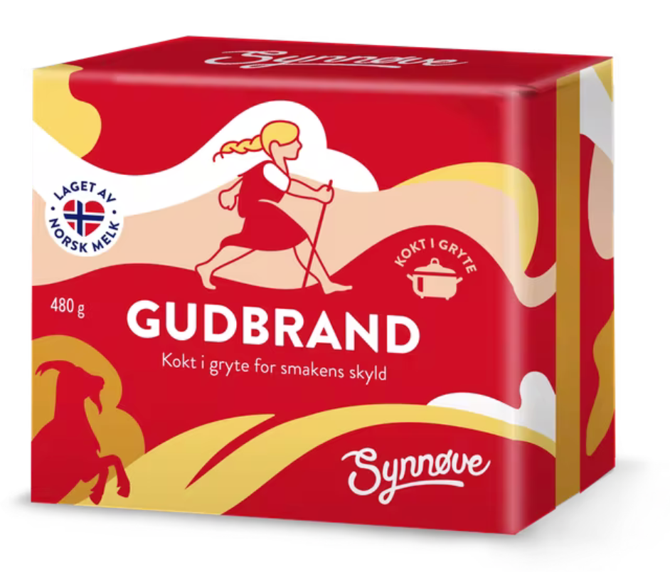 3X deals 480g Norwegian Synnøve Brunost Brown Cheese Gudbrand ost Faee Shipping