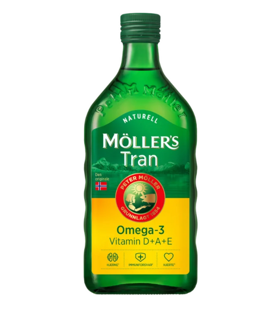 Möller's Tran Norwegian Fish Oil Original Natural Taste Omega-3 500ml Møllers