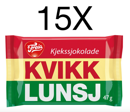 Kvikk Lunsj Wholesale Lot with Worldwide Shipping