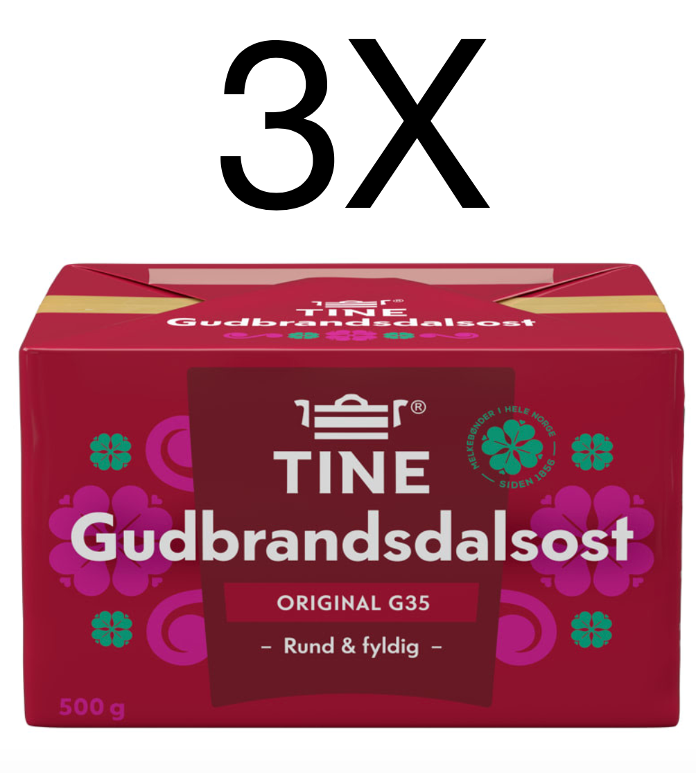 Tine Brunost Gudbrandsalsost Norwegian Brown Cheese Wholesale Lot Free Worldwide Shipping