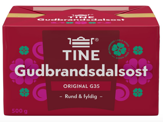 Tine Brunost Gudbrandsdalsost Norwegian Brown Cheese Free Worldwide Shipping