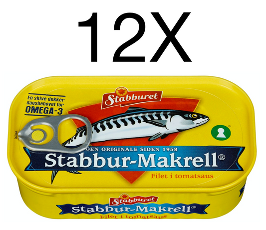 Stabbur-makrell Makrell i Tomat Free Worldwide Shipping
